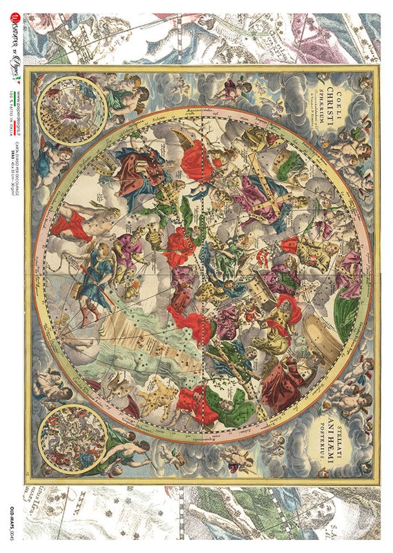 Paper Designs Rice Paper Old Map Rice Paper A4 Rice Paper | Etsy