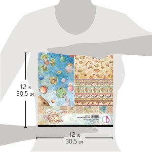 BLOC 8 FEUILLES THE LITTLE PRINCE CIAO BELLA 30X30CM CBT049 - Doigts De Fées