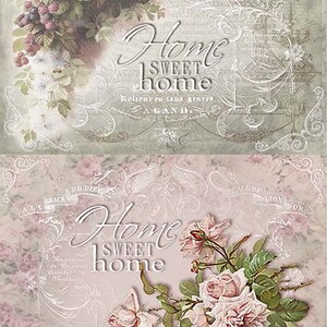 ITD Collection | Vintage Flowers | A4 Rice Paper | Decoupage Paper | ITD Rice R0732