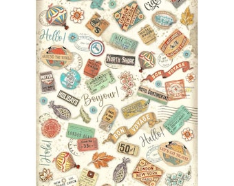 Feuille De Soie De Paille Stamperia A4 - Motif Violon, Partitions | Pour Découpage, Scrapbooking, Déco Sur Bois, Toile - 10
