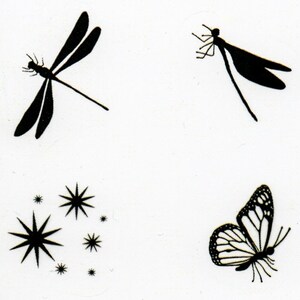Lavinia Stamps | Fairy Bugs Cling Stamp | Silhouette Stamp | Stamp Size 2-2.5 cm | LAV471