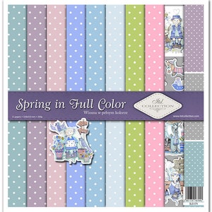 ITD Collection Spring in Full Color | Single Sided Paper | 12x12 Paper | Card Stock | Acid free | Scrapbooking Paper | Ephemera | SLS 074
