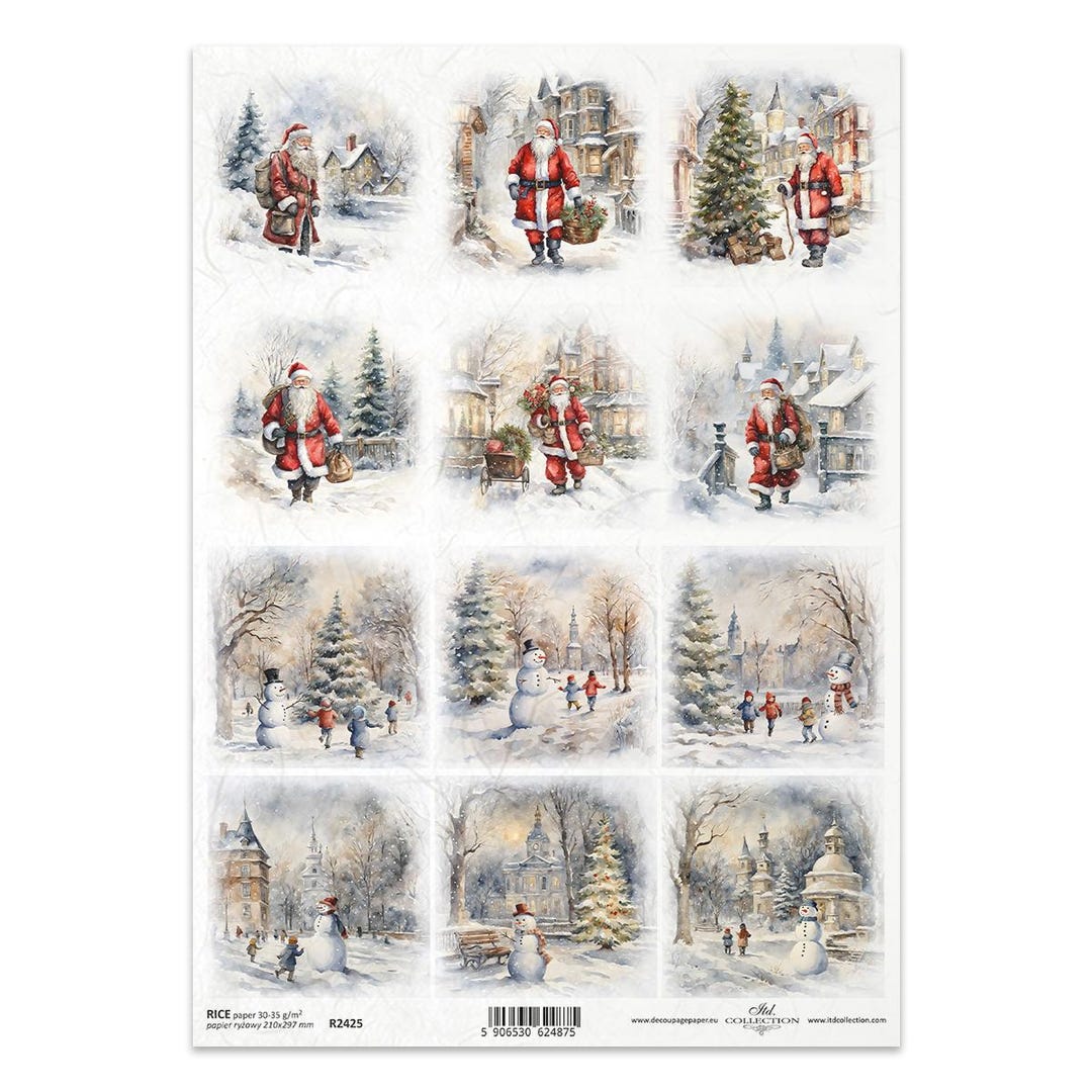 ITD Collection | Winter Views Collection L A4 Rice Paper | Decoupage ...