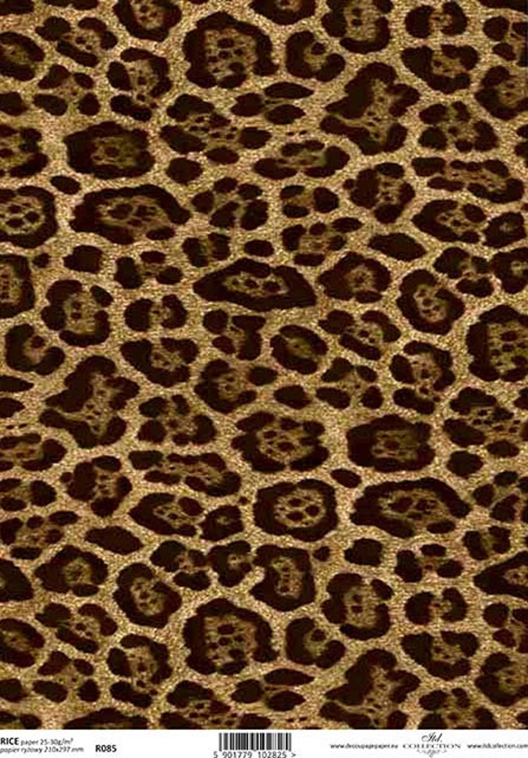 ITD Collection Animal Print Rice Paper A4 Rice Paper Decoupage Paper ...