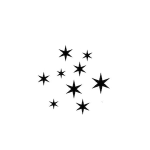 Lavinia Stamps | Stars Mini Stamp | Mini Stars | Cling Stamp | Miniature Stamp | Greeting Cards | Miniature Stars | LAV289