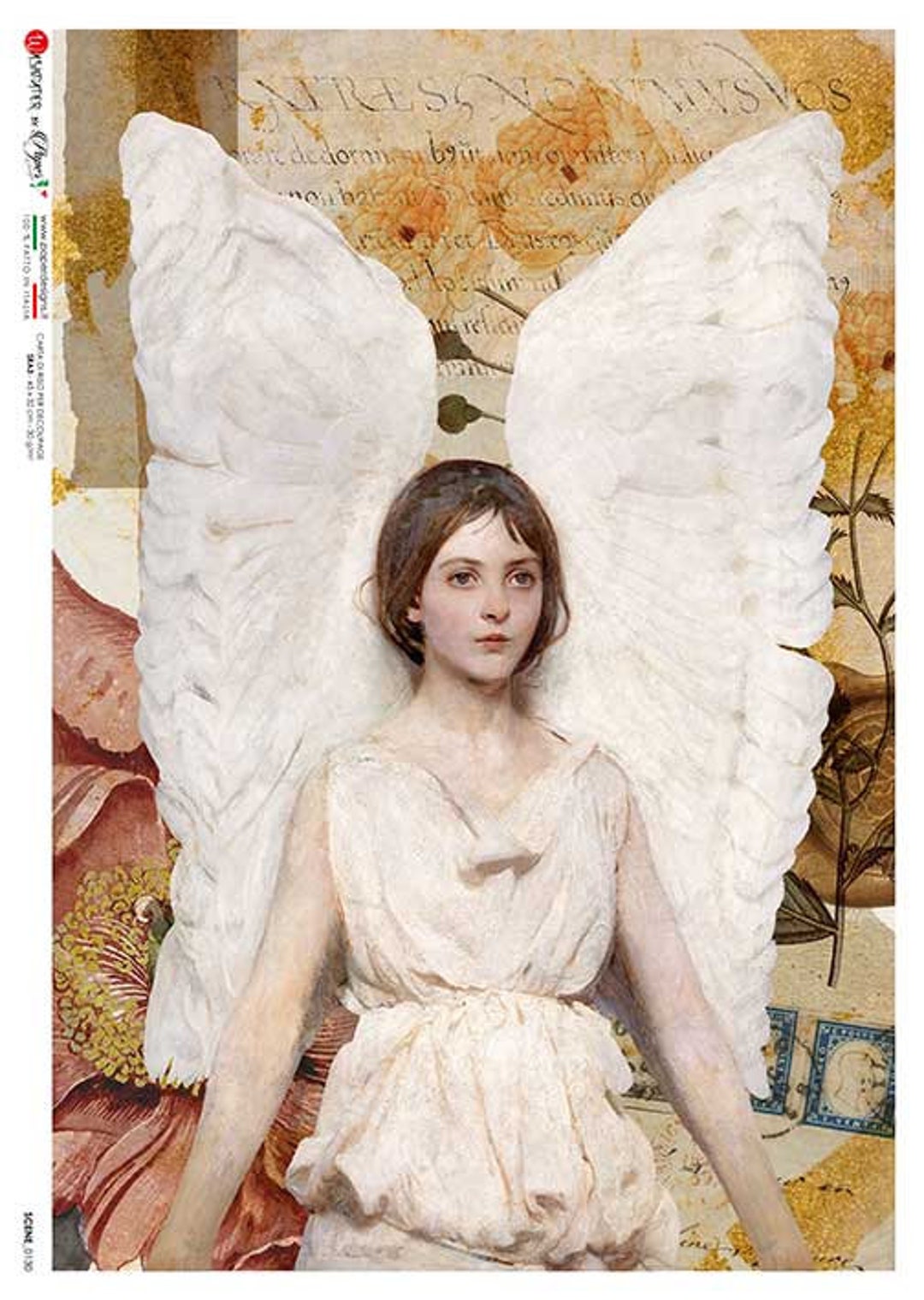 Paper Designs Rice Paper | Victorian Angels Rice Paper | A4 Rice Paper ...