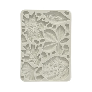 Stamperia | Silicone Mold | Forest Leaves and Acorns | A5 Silicone Mould | Clay | Mix Media Art | KACMA539