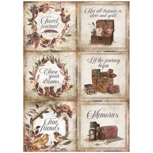 Stamperia Rice Paper | Our Way Cards | A4 Rice Paper | Decoupage Rice Paper | Rice Paper | 11.5 x 8.25 inches | DFSA4716