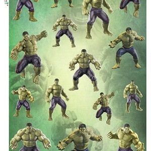 Paper Designs Rice Paper | The Incredible Hulk Rice Paper | A4 Rice Paper | Decoupage Paper | 12.5&quot; x 8.6&quot; | Comics 0014