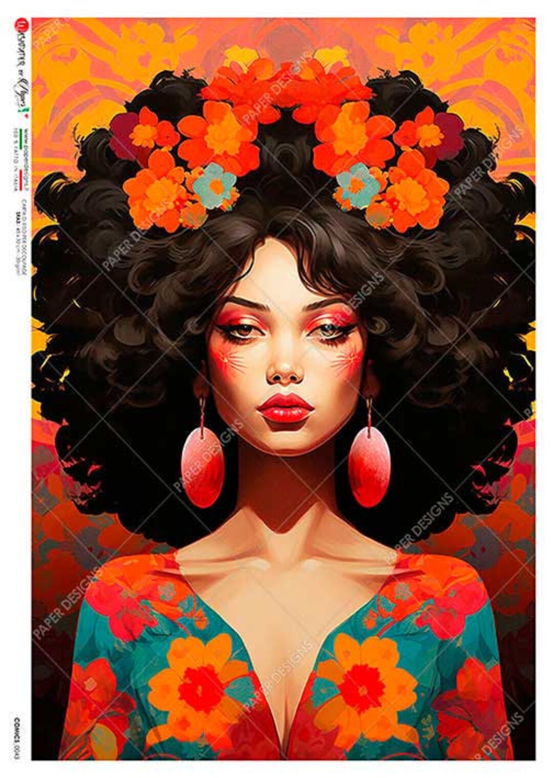 Paper Designs Rice Paper | Girls Rice Paper | A4 Rice Paper | Decoupage ...