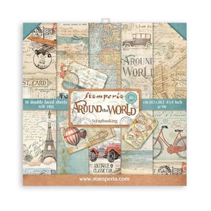 Stamperia Around The World A5 Wooden Shapes (KLSP140)