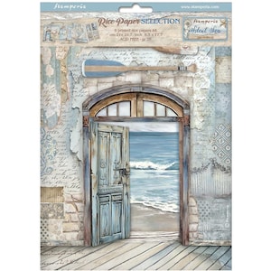 Stamperia Silent Sea Paper Collection | A4 Rice Paper Collection | Decoupage Rice Paper | | 6 Sheets | DFSA4XSL