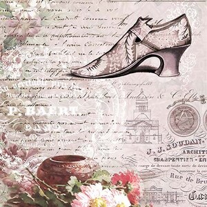 ITD Collection | Vintage Flowers | A4 Rice Paper | Decoupage Paper | ITD Rice R0726