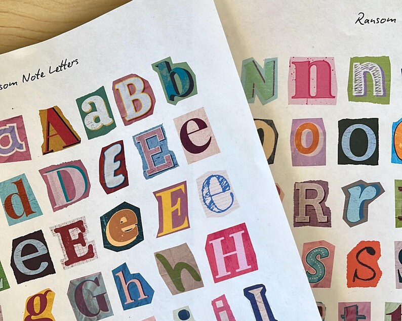 Printable Letters Magazine Cutouts | 100 Pieces | Digital Download ...