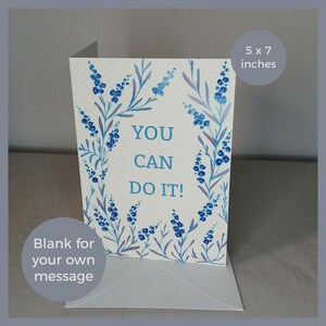 Carte de voeux avec des mots d'affirmation avec le message « You can do it ! | Mots positifs d'encouragement pour ces personnes spéciales