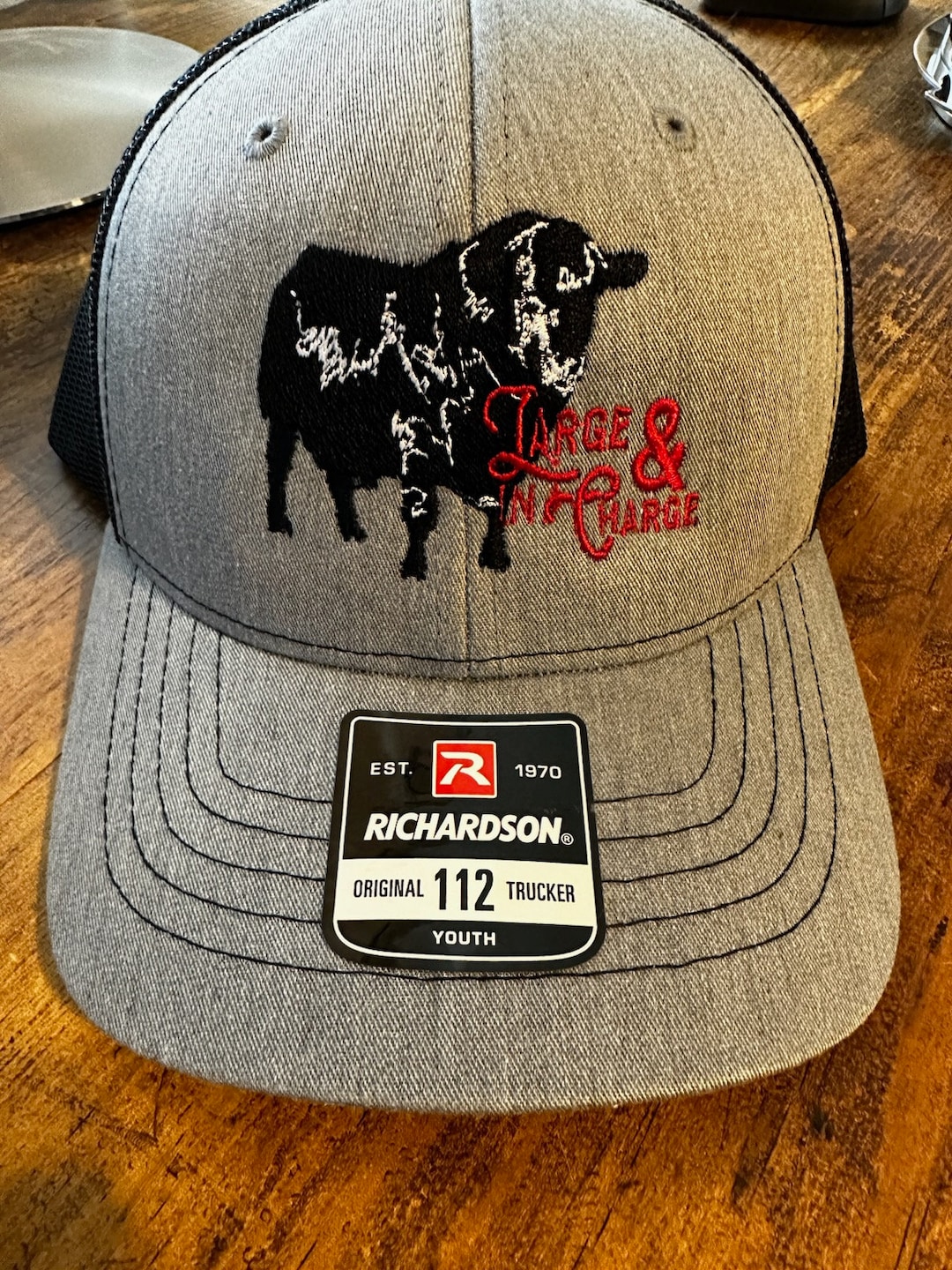 Youth Richardson 112 Custom Embroidered Hat Etsy