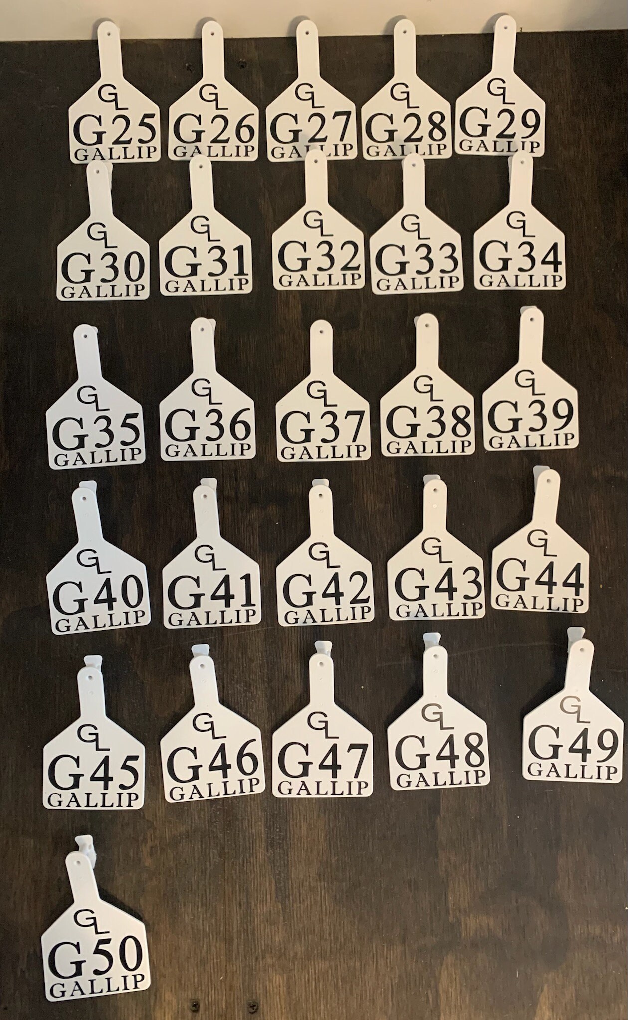 Custom Cattle Z Tag Etsy