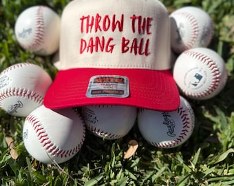 THROW The Dang Ball Trucker Hat/ Otto Hats/ Adjustable