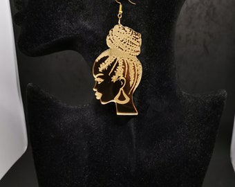 Mirror Earrings/ Acrylic Earrings/  Gold/ Silver n2