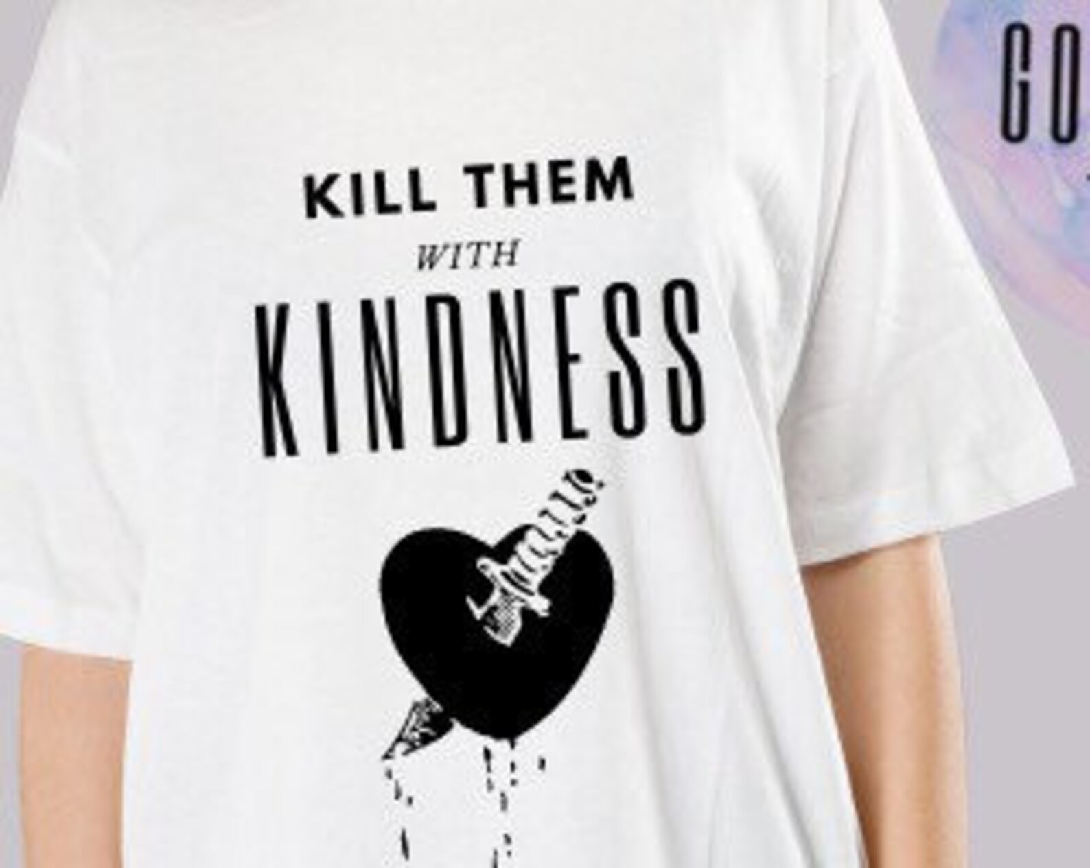 Kill them with kindness graphic T-shirt design. Alternative | Etsy