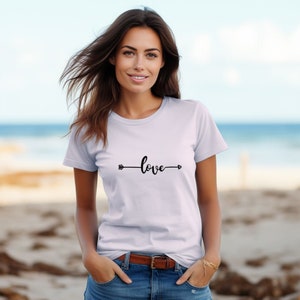 Unisex Love Heart Line Tshirt, Cotton Printed Tshirt, Casual Tshirt, Self Love Tshirt, Couple Graphic Tee