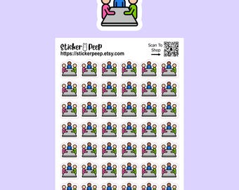Pegatinas de iconos para planificador de reuniones: Seguimiento de agenda y calendario