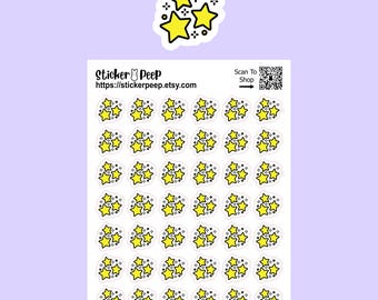Star Sparkles Icon Planner Stickers: Calendar Agenda Tracker