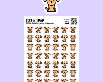 Dog Sitting Icon Planner Stickers: Calendar Agenda Tracker