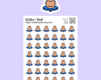 Pottery Planner Icon Planner Stickers: Calendar Agenda Tracker