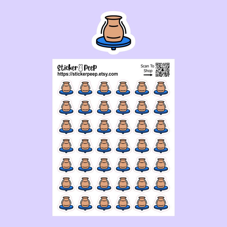 Pottery Planner Icon Planner Stickers: Calendar Agenda Tracker - Etsy