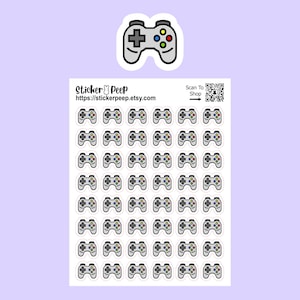 Game Controller Icon Planner Stickers: Calendar Agenda Tracker