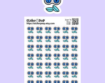 Contact Lens Case Icon Planner Stickers: Calendar Agenda Tracker