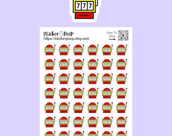 Slot Machine Icon Planner Stickers: Calendar Agenda Tracker