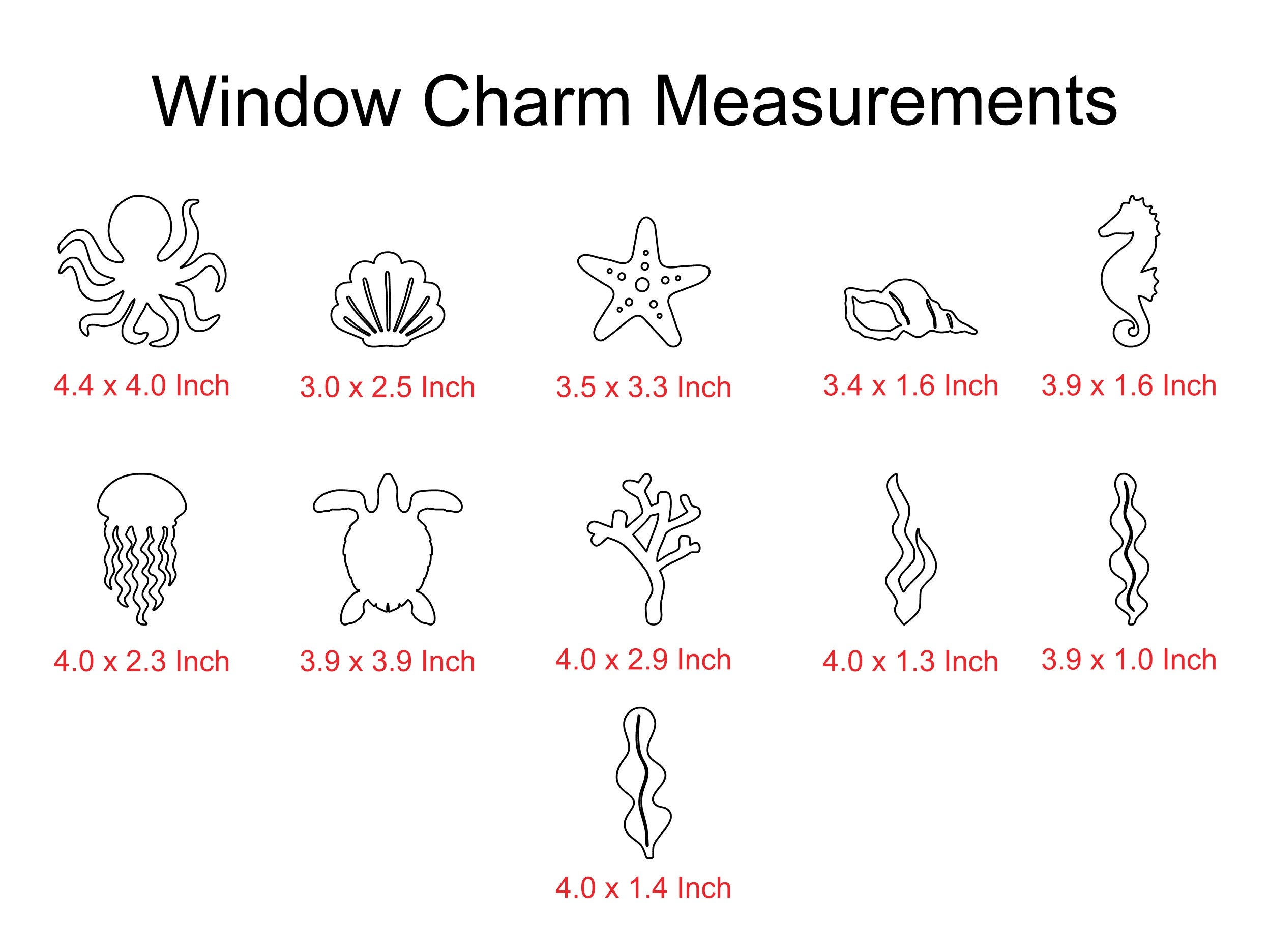 Under the Sea Window Cling Suncatchers Rainbow Maker Prism Etsy