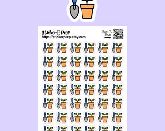 Pegatinas planificadoras con iconos de jardinería: Calendario y agenda