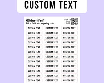 Custom Text Box Header Planner Stickers: Calendar Agenda Tracker