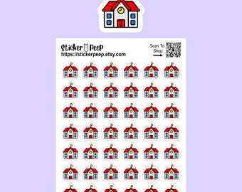 Pegatinas para planificador escolar con iconos: Calendario y agenda