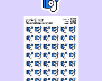 Blood Pressure Cuff Icon Planner Stickers: Calendar Agenda Tracker