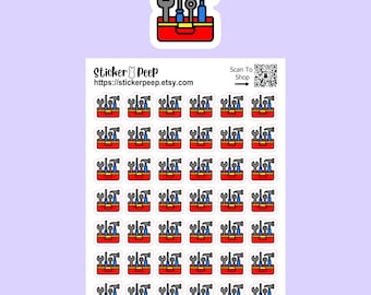 Toolbox Icon Planner Stickers: Calendar Agenda Tracker