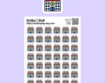 Police Station Icon Planner Stickers: Calendar Agenda Tracker