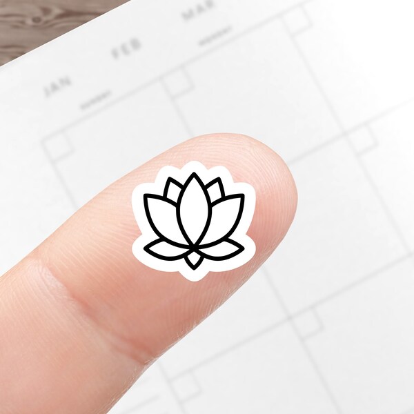 Lotus Flower Sticker - Etsy