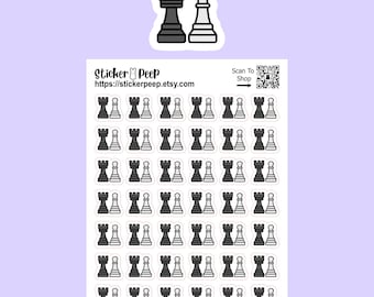 Chess Icon Planner Stickers: Calendar Agenda Tracker