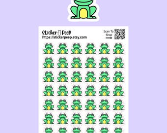Pegatinas planificadoras con iconos de ranas: Calendario y agenda