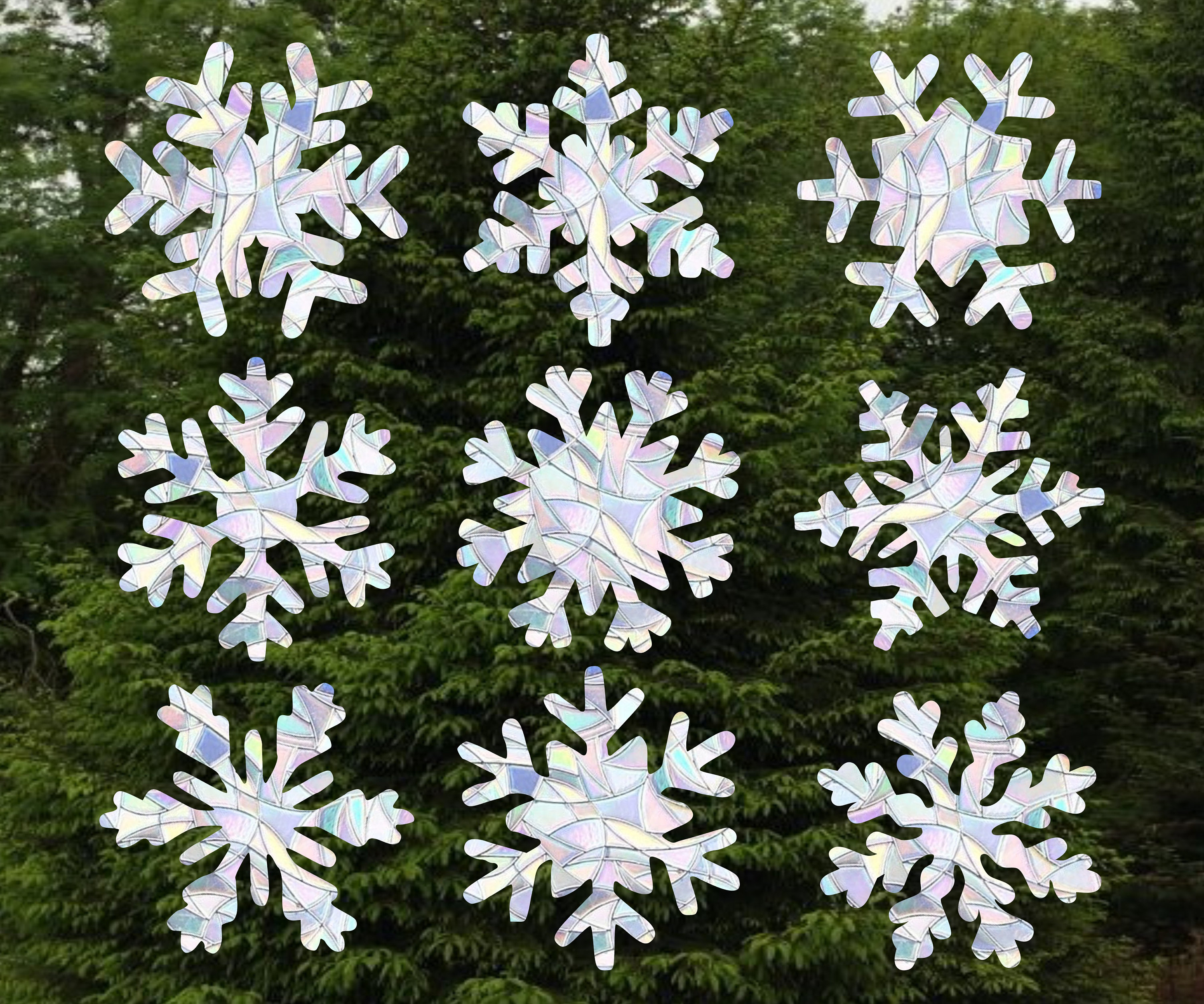 Snowflake Window Cling Suncatchers Rainbow Maker Prism Vinyl Etsy