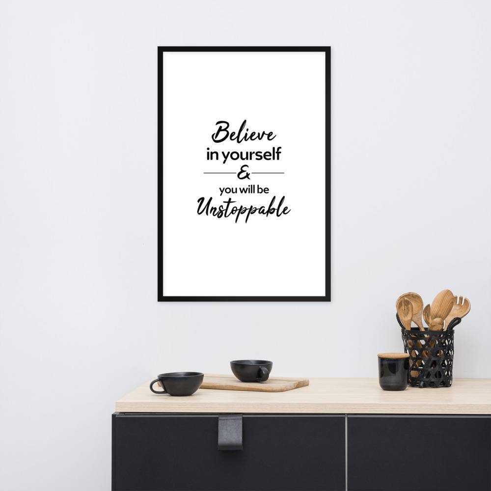 Believe in Yourself, Printable Wall Art, Inspirational Quote, Positive  Quotes, Quote Print, Best Friend Gift, Gift for Family - Etsy