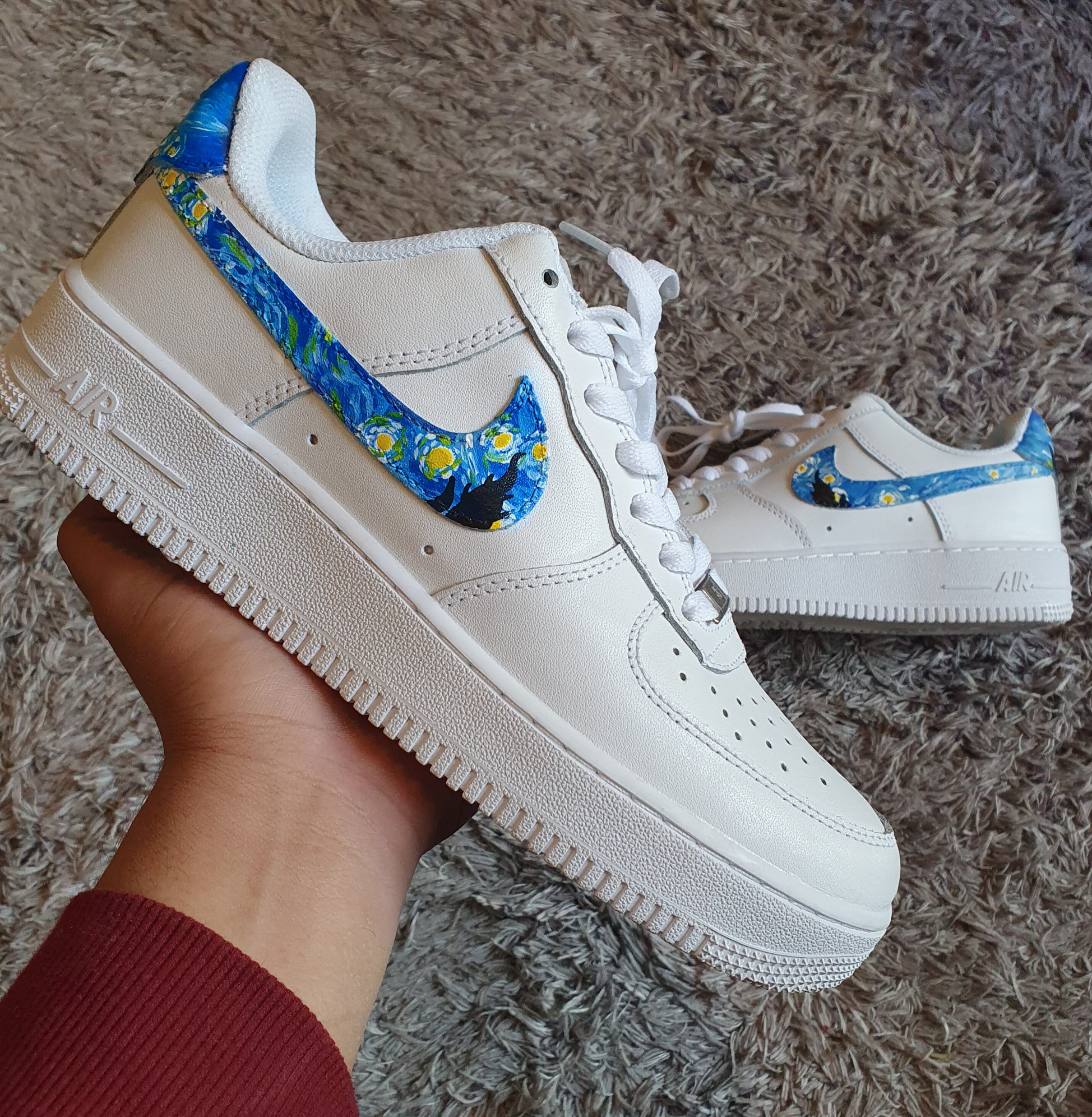 Aangepaste schoenen nike air force een aangepaste Starry - Etsy België
