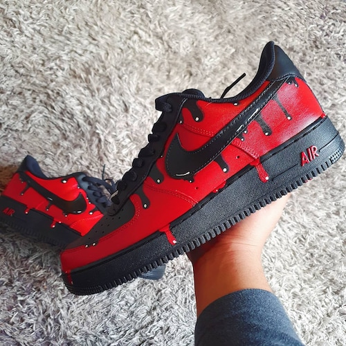 red air force 1 drip