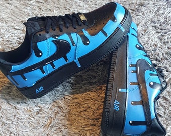 Nike Air Force 1 Custom Blue Drip 