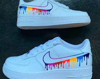 rainbow drippy nike air max