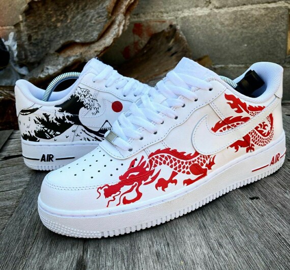 Nike Air Force 1 Custom Great Wave off 
